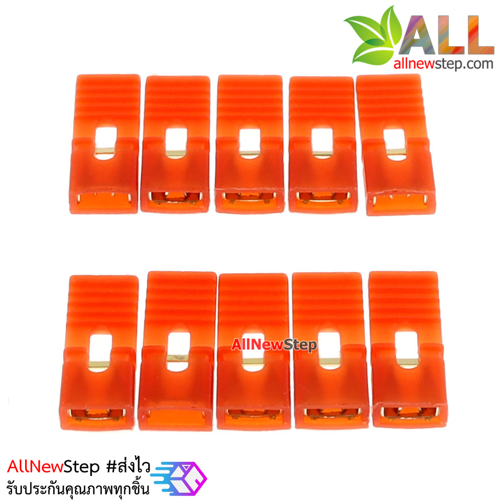 จัมเปอร์แบบยาว long jumper cap 2.54mm pitch 14mm 10 ชิ้น สีแดง