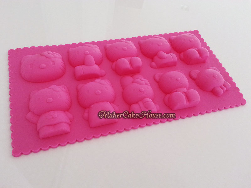 อุปกรณ์เบเกอรี่ พิมพ์ซิลิโคน พิมพ์รูป Hello Kitty