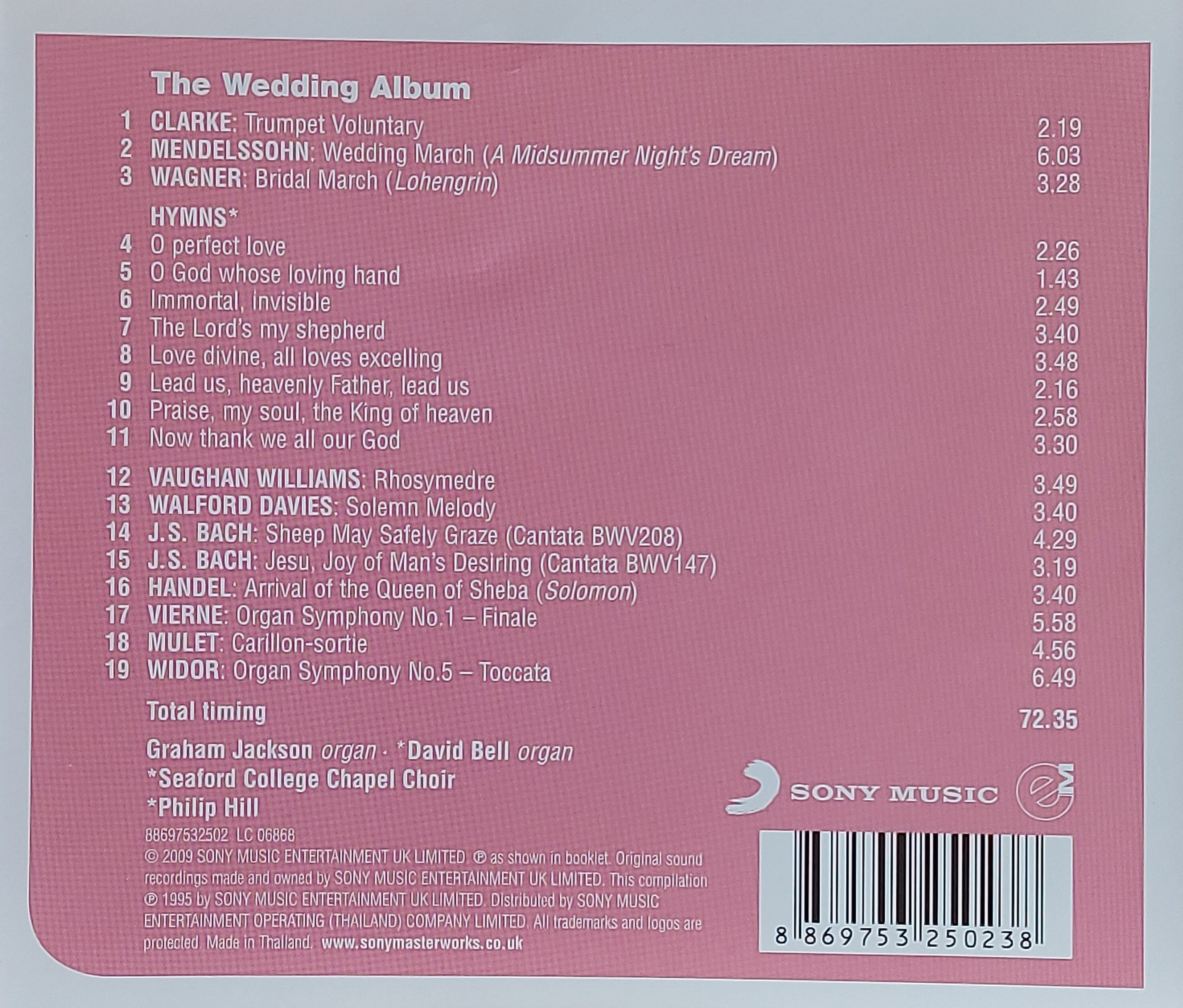 Used CD,The Wedding Album (B)(Classical)(instrumental)(1995)(Thai)