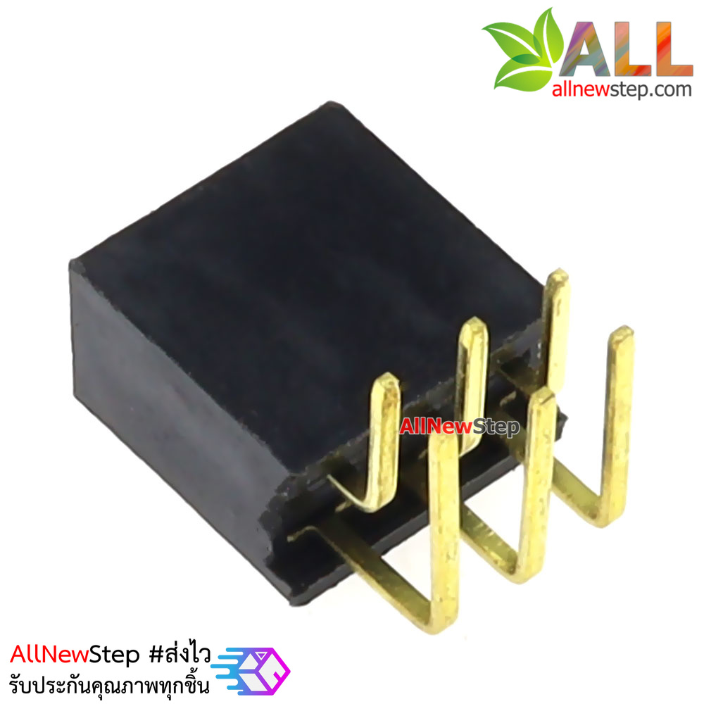 ขาก้างปลาตัวเมียแบบฉาก 2x3 ขา Double Row Hole Jack 2x3 PIN Header 2.54mm