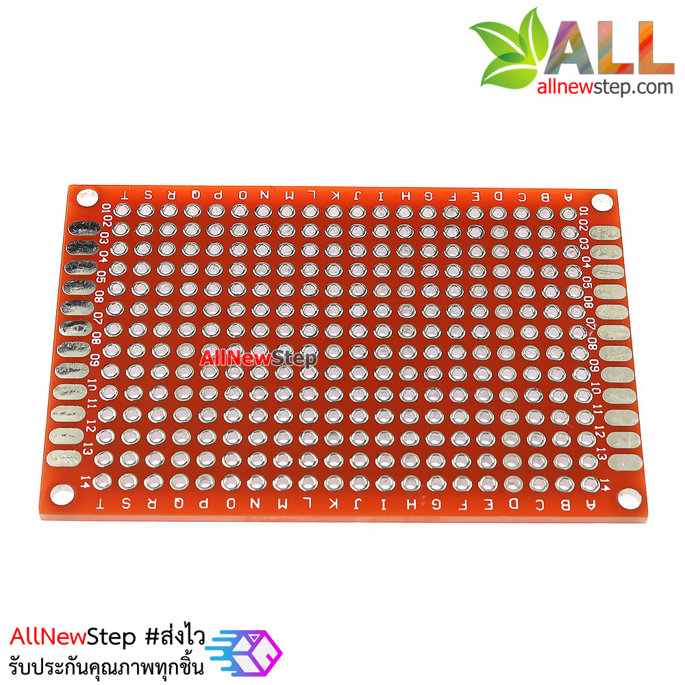 PCB แผ่นปริ๊นอเนกประสงค์ pcb ขนาด 4x6 สีแดง สองด้าน