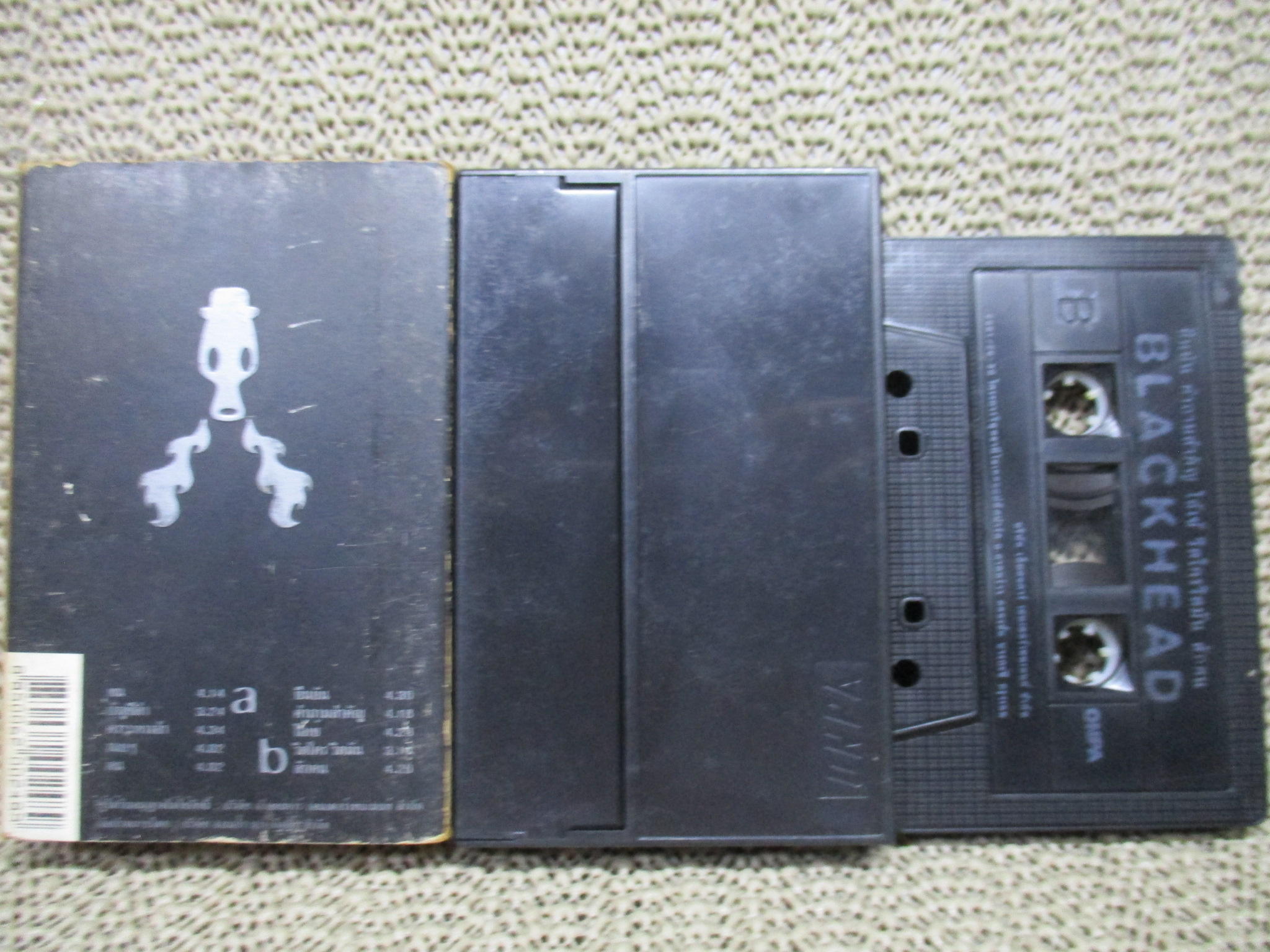 เทปเพลงไทยสากล BLACK HEAD อัลบั้ม The Album Blackhead สภาพดี ซองปกนอกเยินเล็กน้อย ตัวหนังสือชัด
