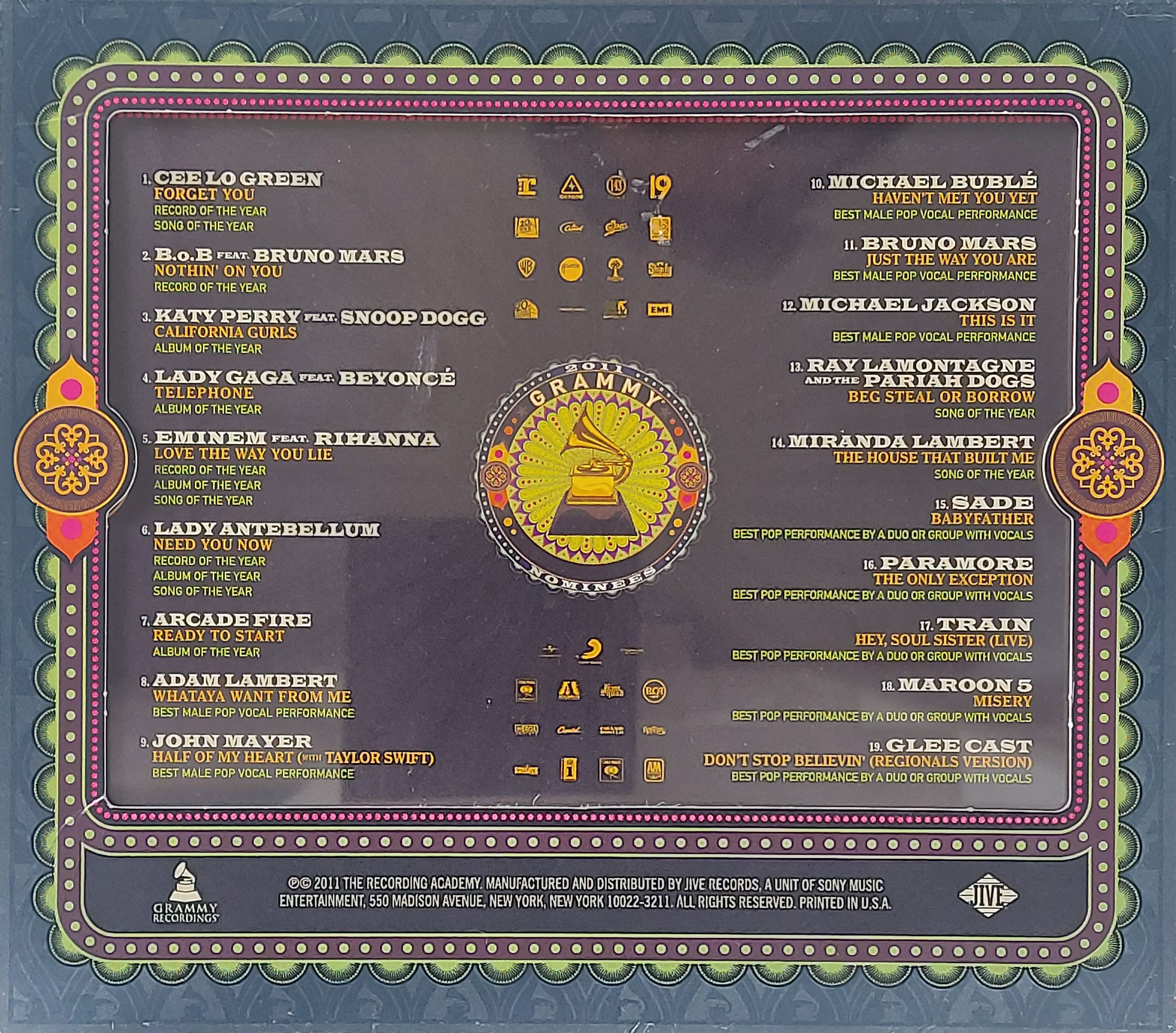 Used CD,2011 Grammy Nominees (A+)(Various Artists)(2011)(USA)