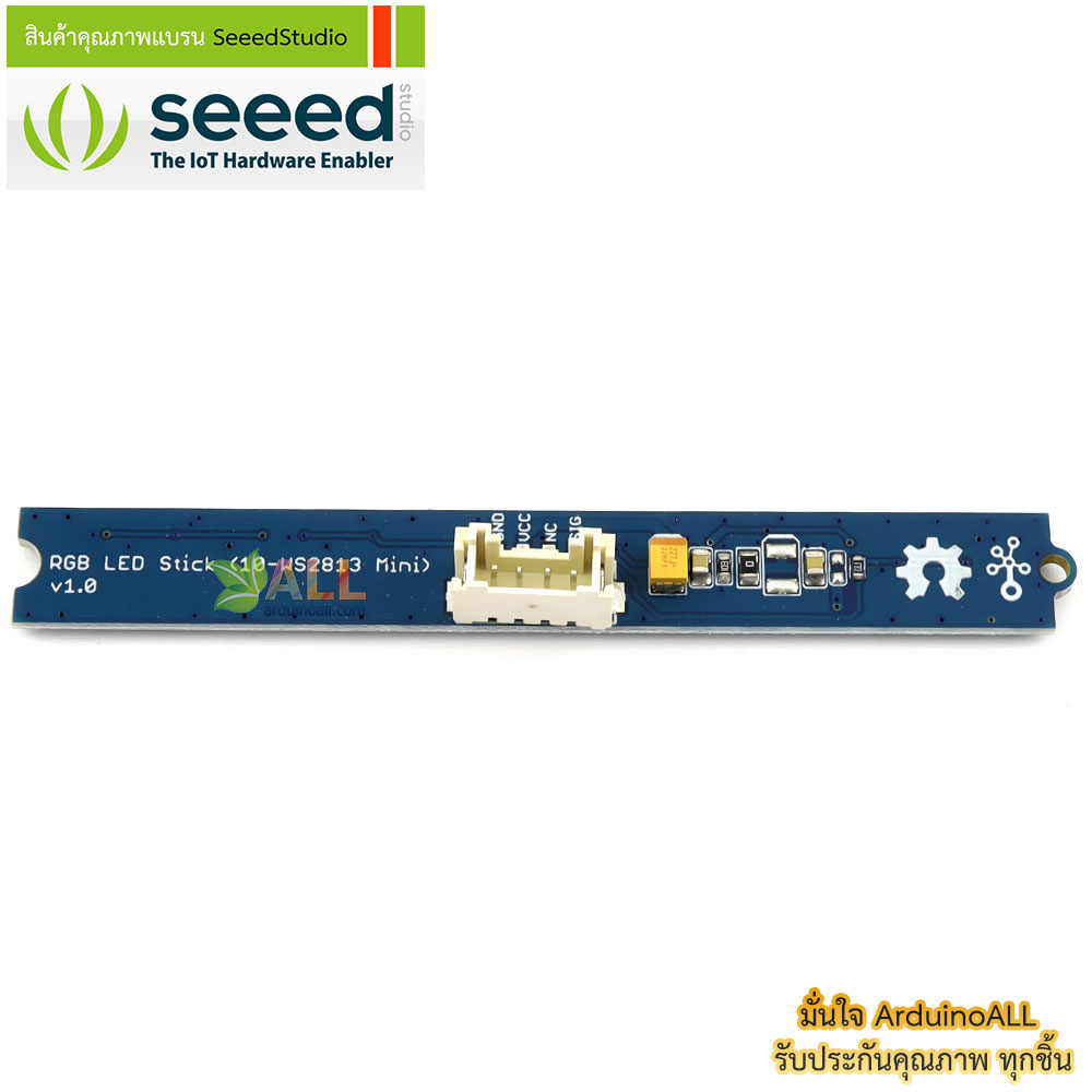 โมดูลไฟ RGB WS2813 10 ดวง Grove - RGB LED Stick 10 - WS2813 Mini ของแท้จาก Seeed Studio
