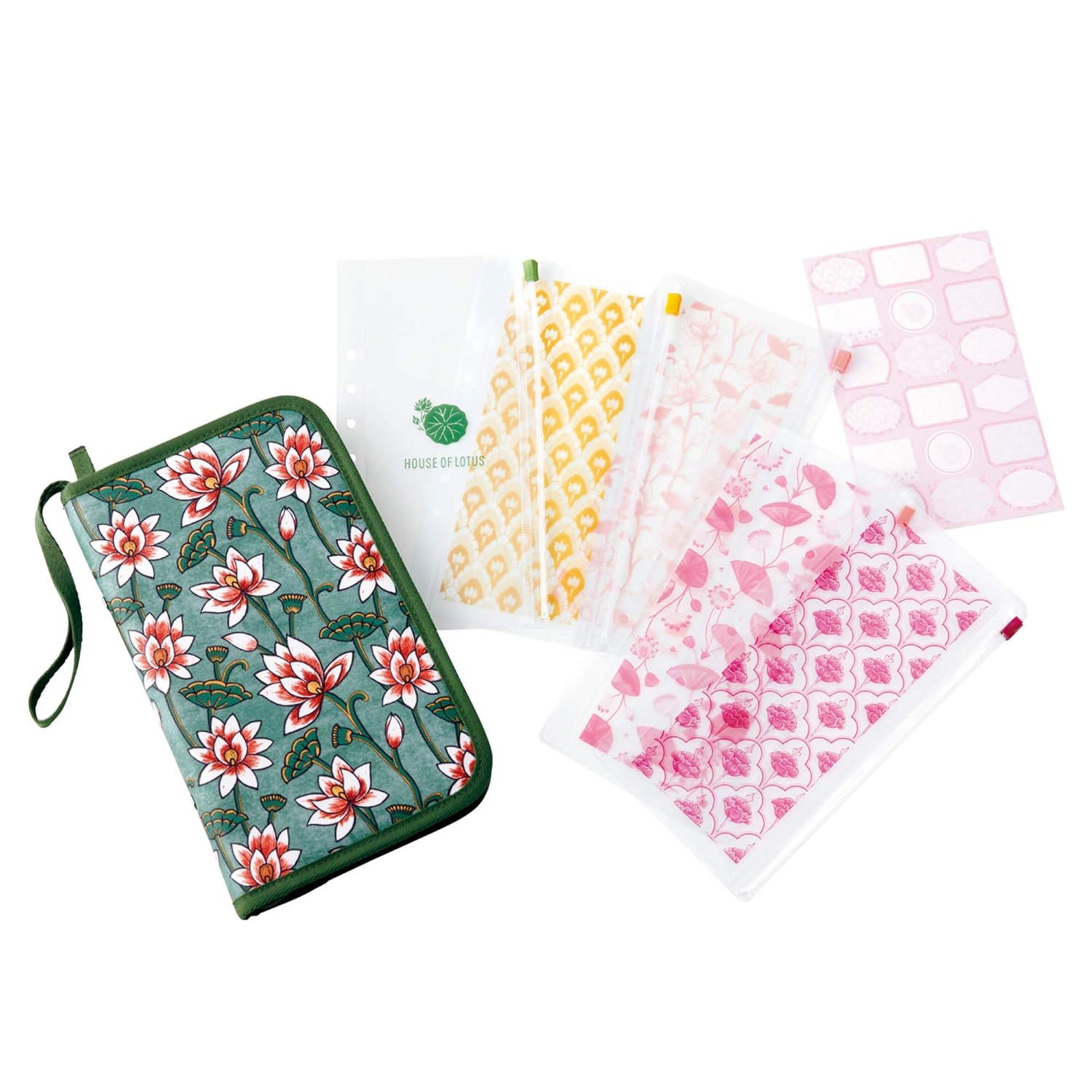HOUSE OF LOTUS multi-pouch กระเป๋าอเนกประสงค์ ใส่ธนบัตร บัตร หนังสือเดินทาง สมุดบัญชีเงินฝาก (มีกล่อง)