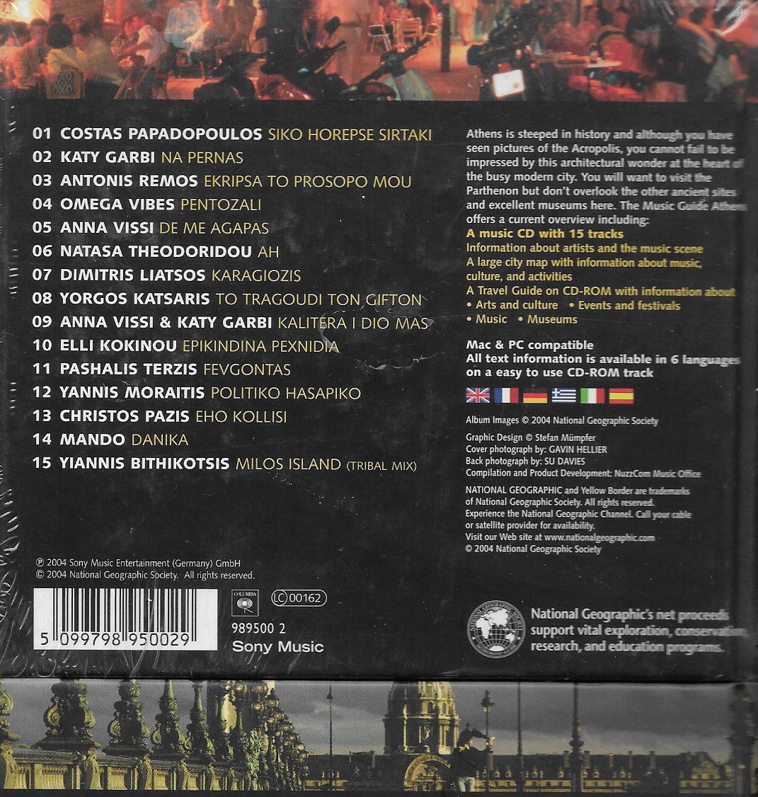 CD,National Geographic - Music Guide Athens (Various Artists)(2004)(Germany)