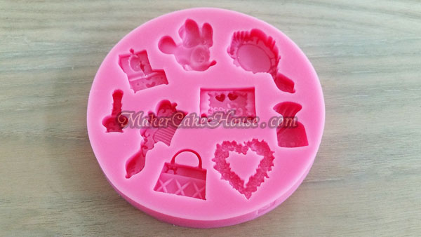 พิมพ์ฟองดอง / กัมเพส รูปกระเป๋า หวี กระจก