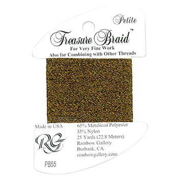 Rainbow Gallery Treasure Braid Petite : Brass