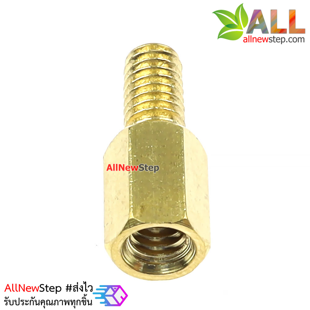 น็อตทอเหลือง ขนาด M4 8+8