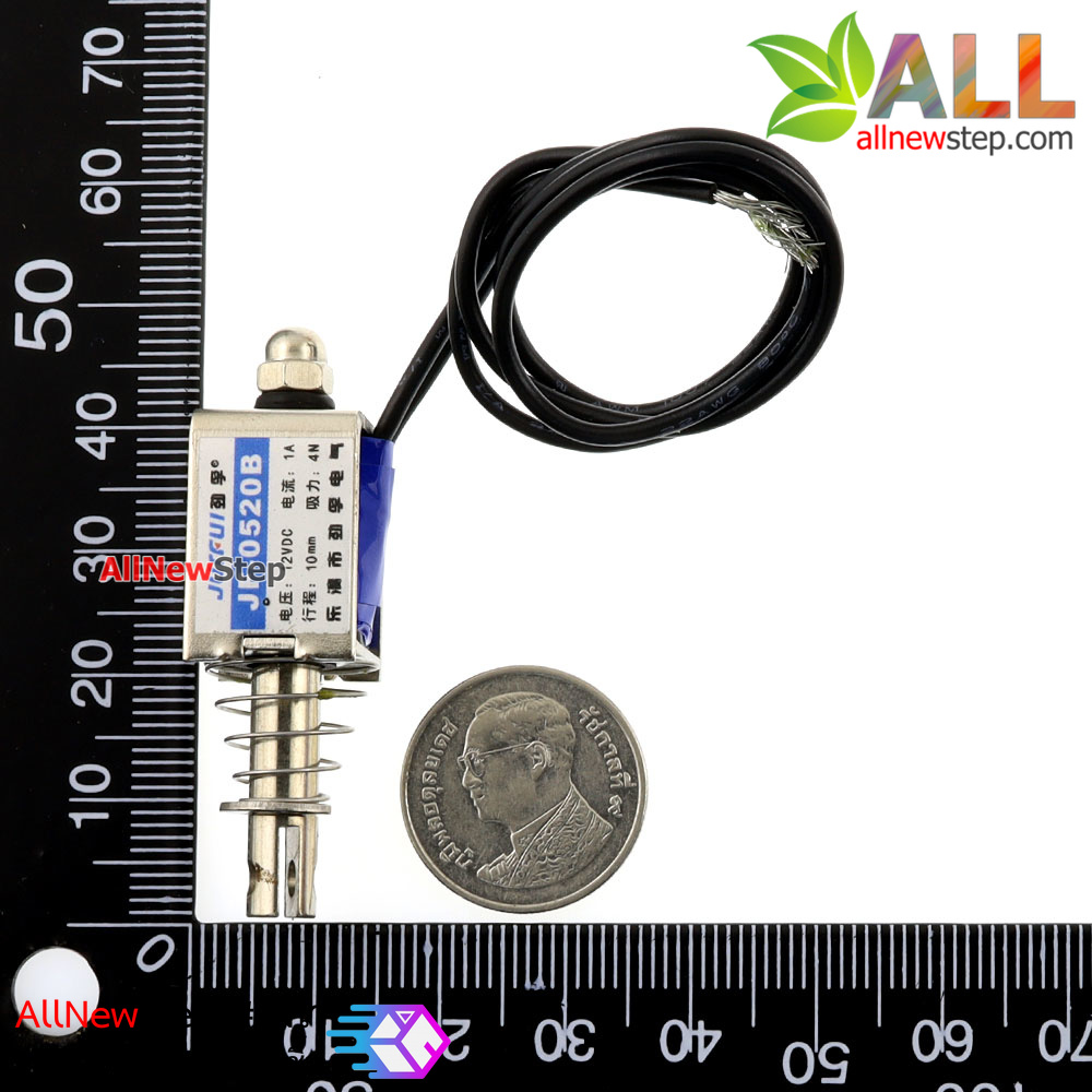 กลอนประตูไฟฟ้า กลอนไฟฟ้า DC electromagnet 12V 1A JF-0520B Frame Solenoid Electromagnet