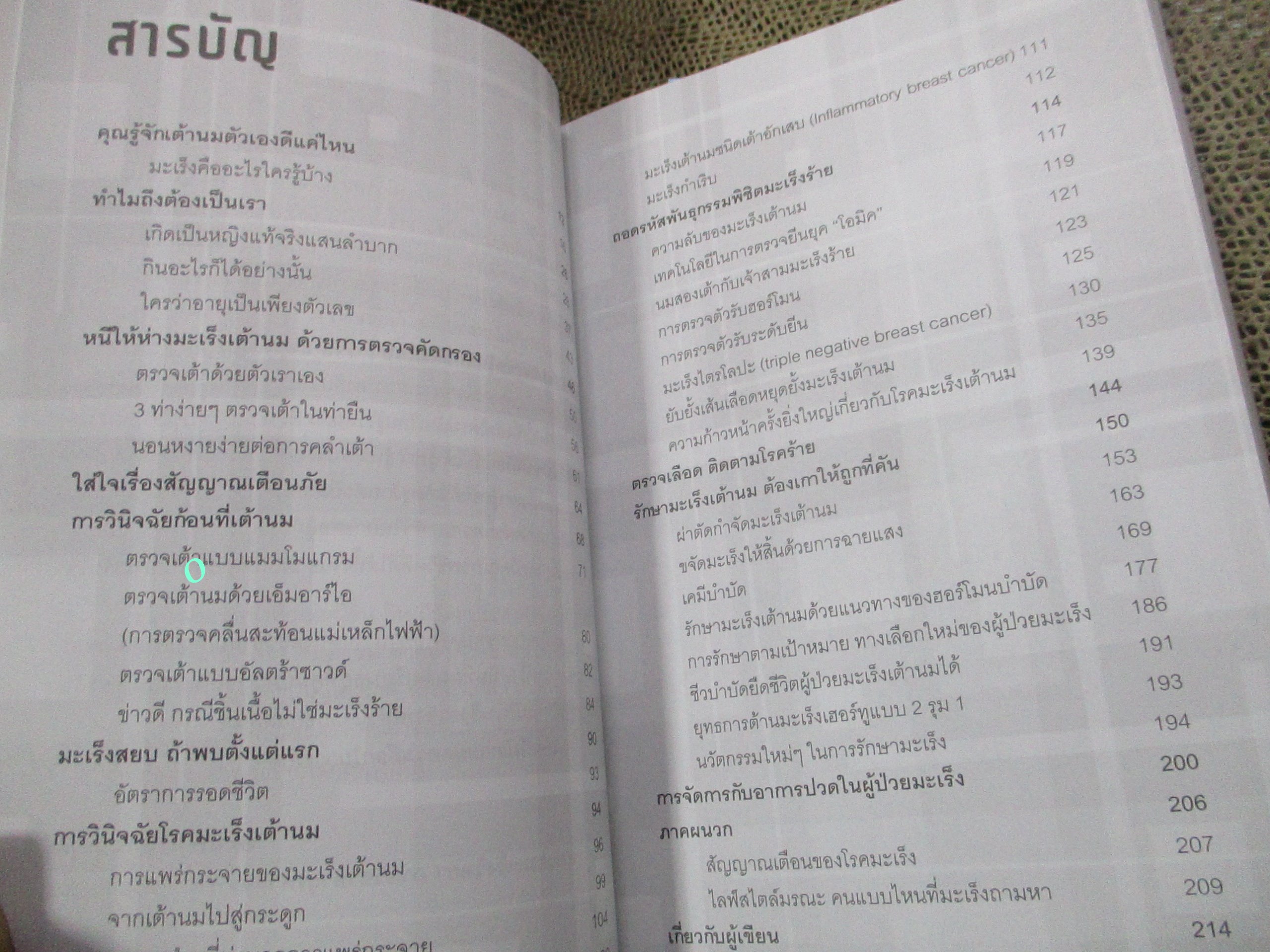 มะเร็งเต้านม มหันตภัยร้ายใต้ทรวงอก ผู้เขียน นรินทร์ วรวุฒิ