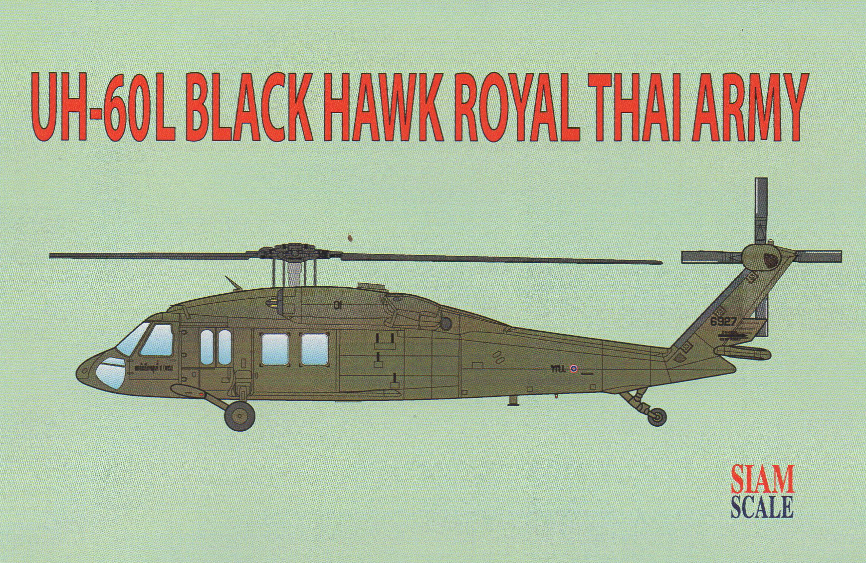 DECAL 1/144 UH-60L BLACK HAWK ROYAL THAI ARMY