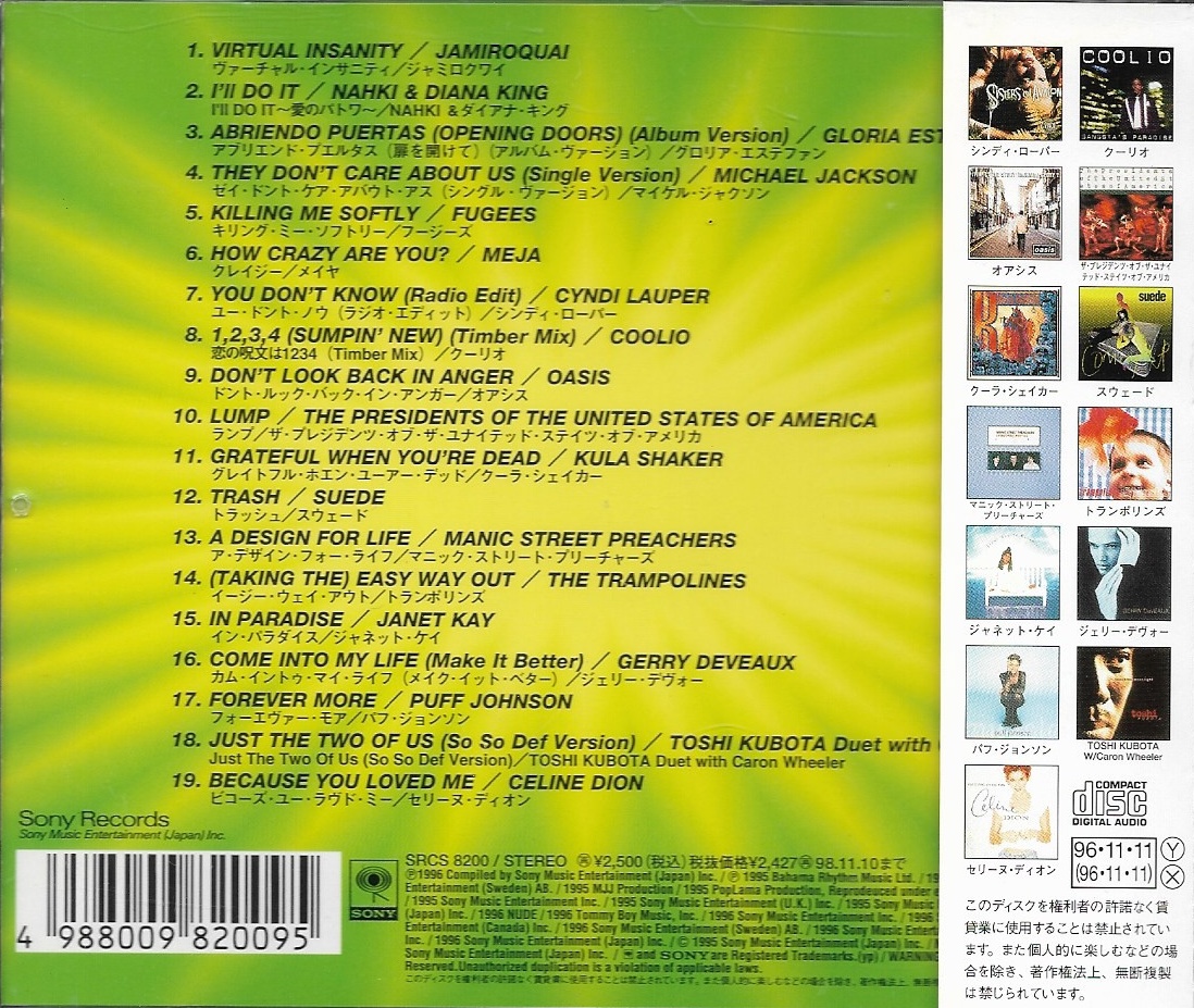 Used CD,Max 3 Best Hits In The World 96 (A+)(Various Artists)(1996)(Japan)
