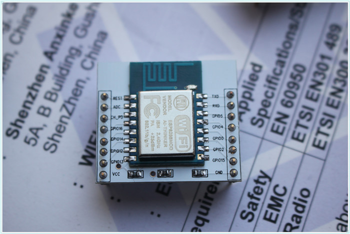 ESP8266 PCB LoRa Ra-01/02 แผ่นปริ้น ESP8266 LoRa พร้อมขาก้างปลา