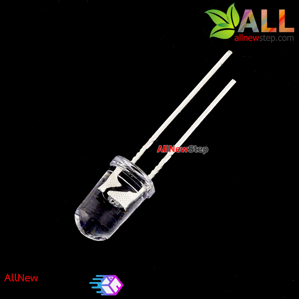 LED สีรุ้ง หลอดไฟ 3 สี 5mm เปลี่ยนสีอัตโนมัติ colorful f5 5mm led light tube color changing จำนวน 5 ชิ้น