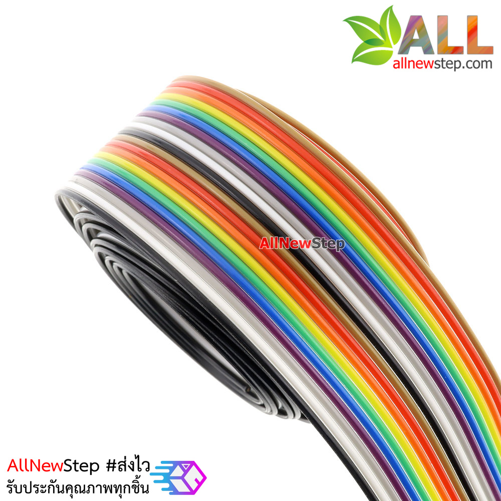 สายแพสีรุ้ง 20 เส้น ยาว 1 เมตร