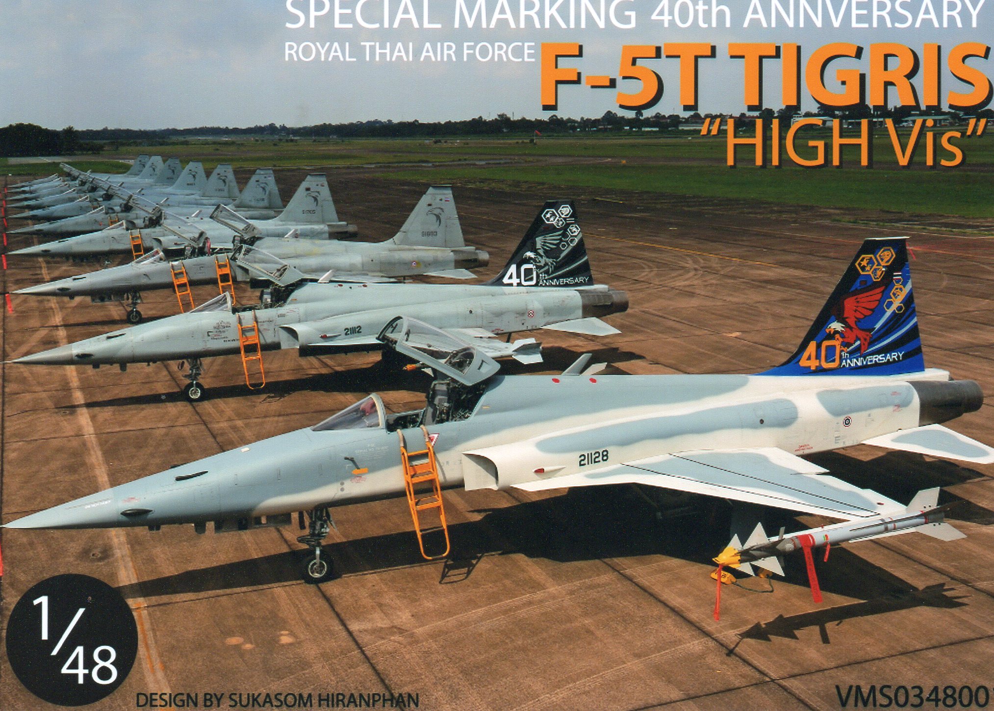 DECAL 1/48 SPECIAL MARKING 40th ANNIVERSARY F-5T TIGRIS "HIGH Vis"