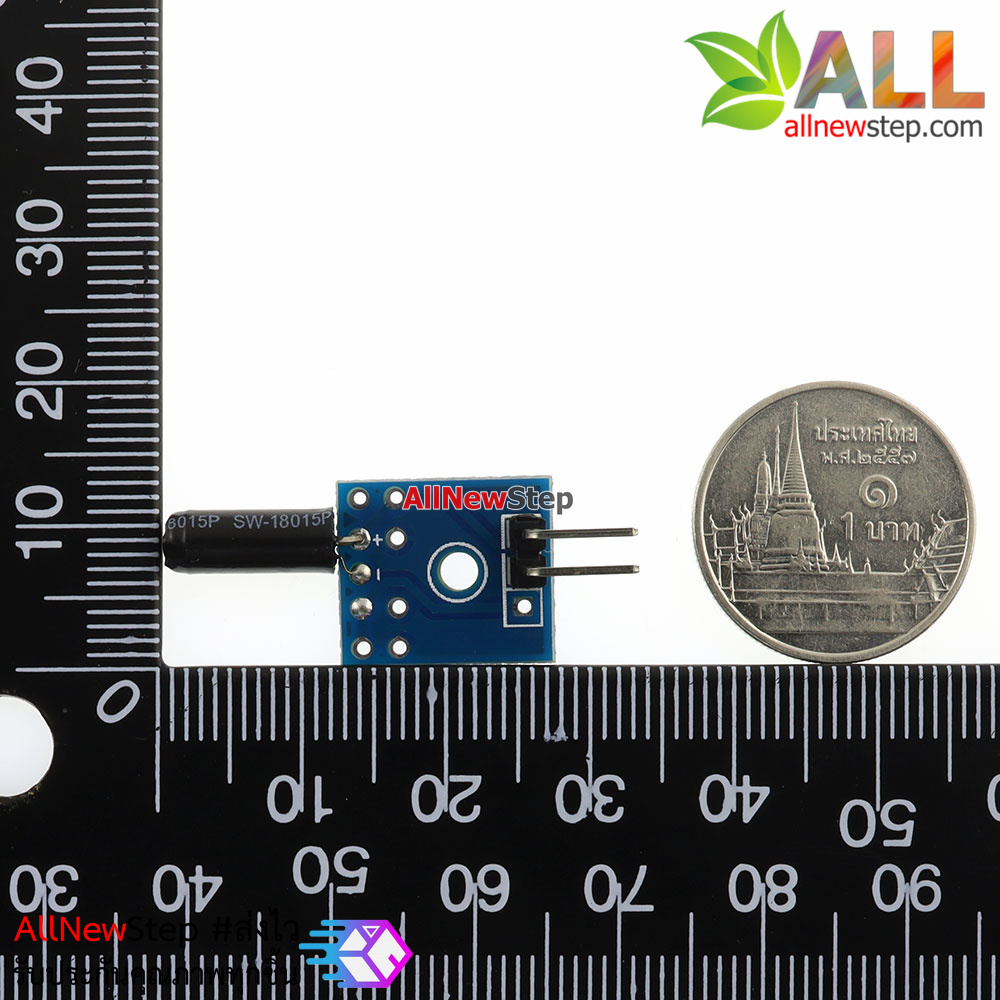 เซนเซอร์ความสั่น Vibration sensor with small board PCB Normally open type