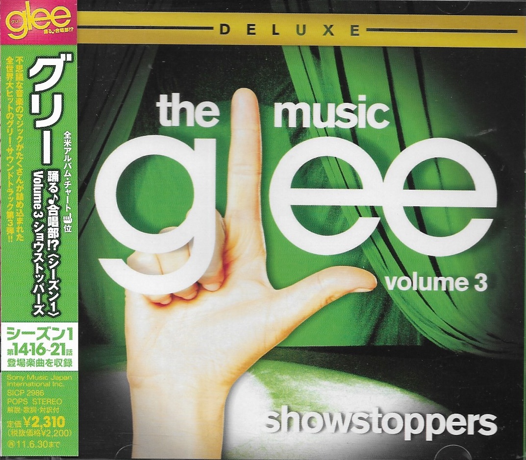 CD,Glee The Music Volume 3 Showstoppers (Deluxe)(Soundtrack)(OST.)(2011)(Japan)