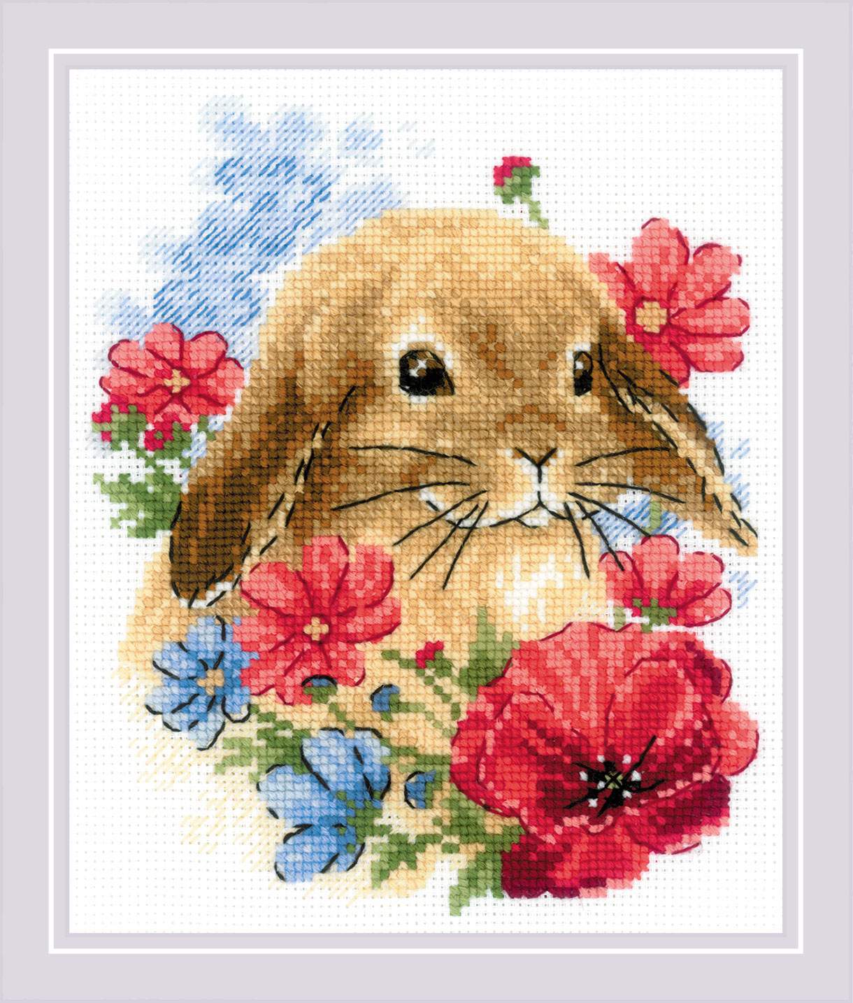 Riolis ชุดปัก Bunny in Flowers