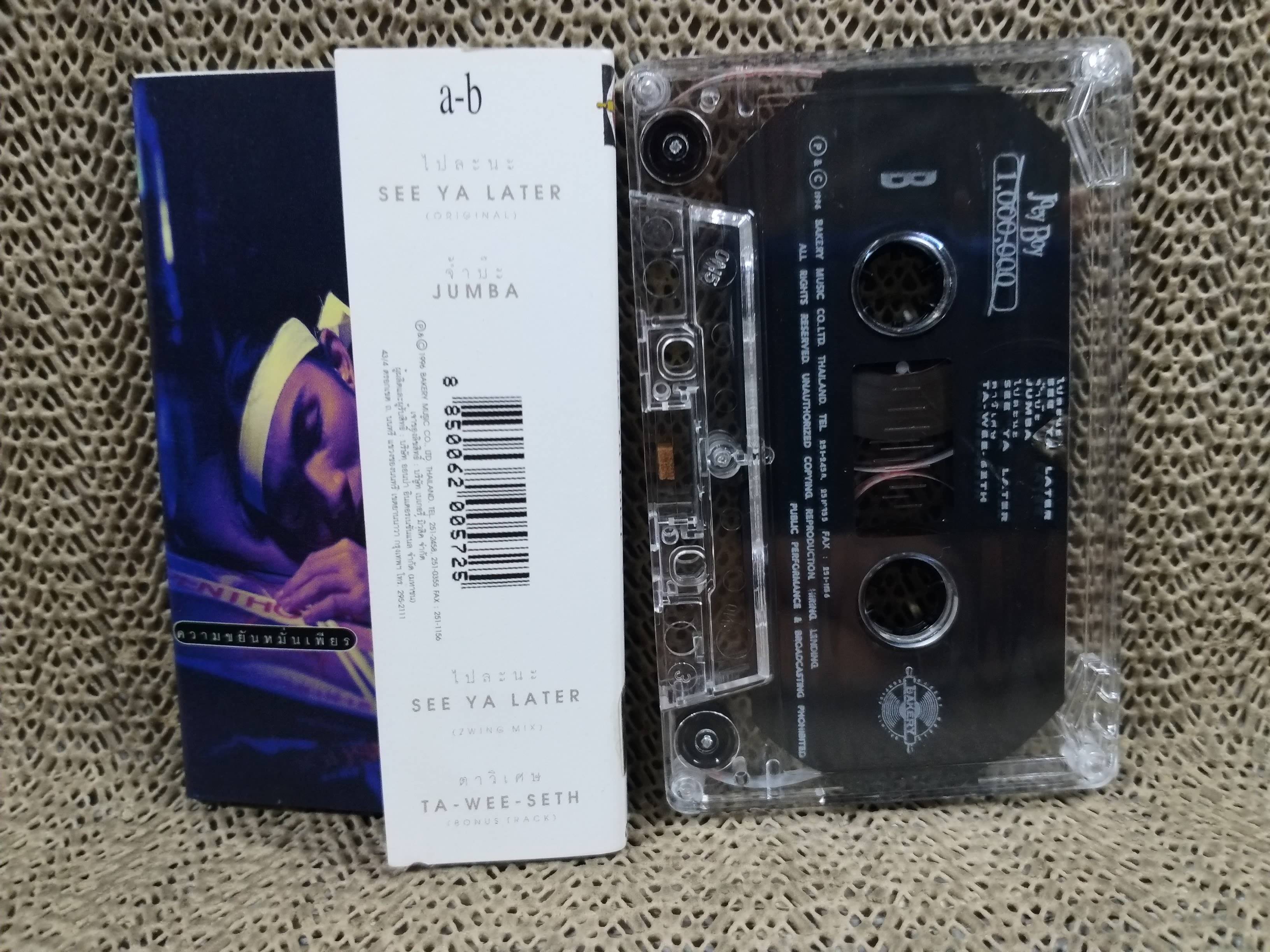 เทปเพลงไทยสากล โจอี้ บอย อัลบั้ม SEE YA LATER
