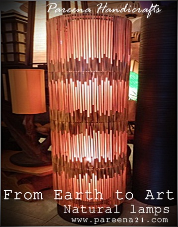 โคมไฟไม้ไผ่ แบบตั้งพื้น Bamboo floor lamp hotel resort decoration Modern Style