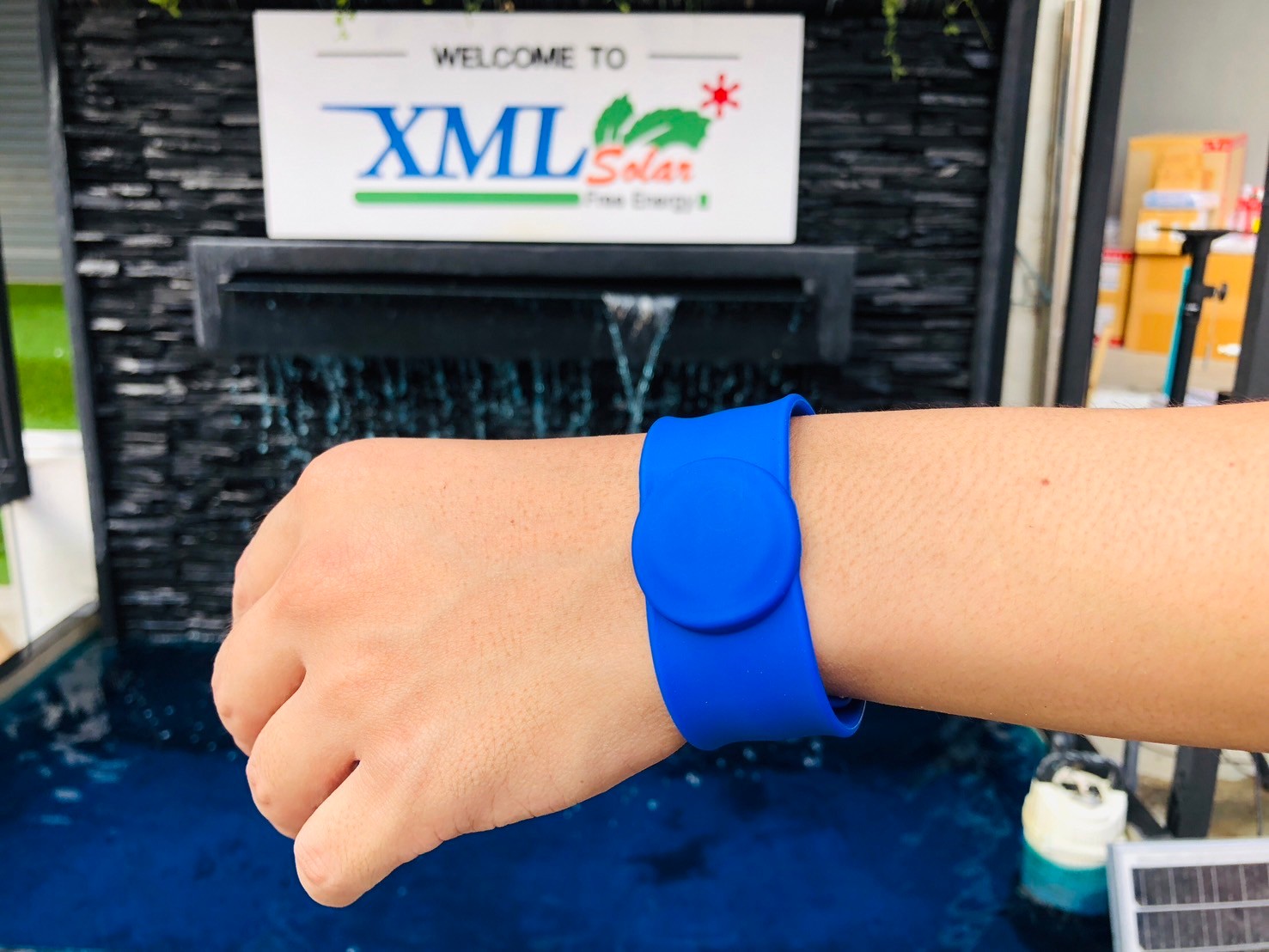 Wrisband RFID สีน้ำเงิน