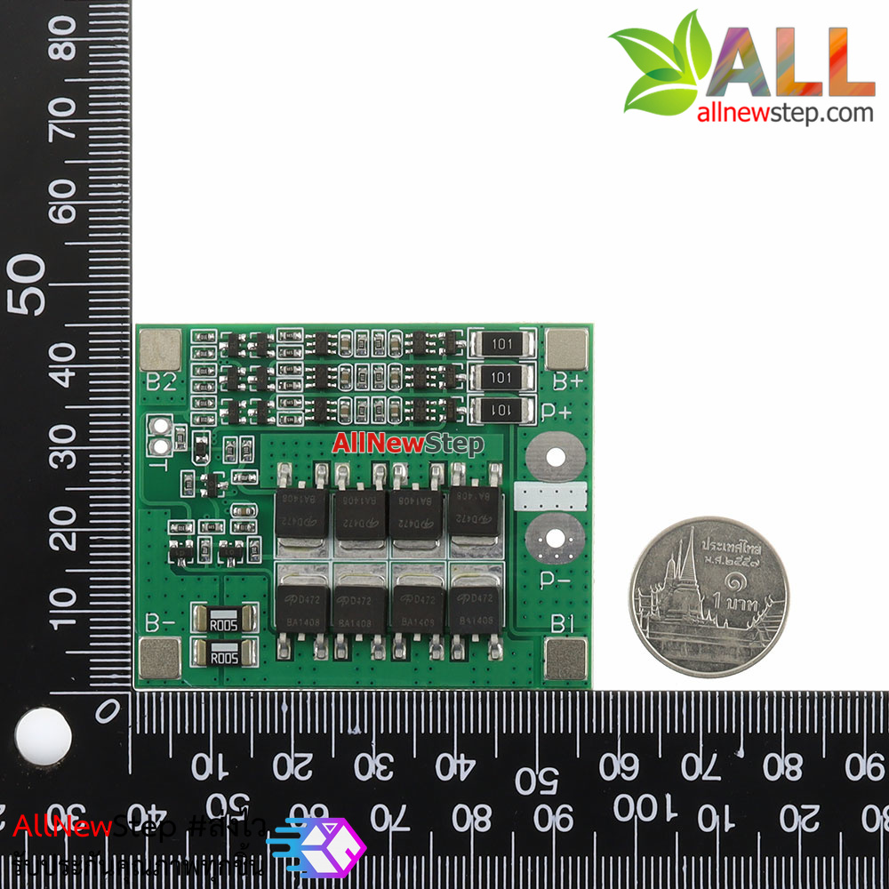 3-Series 18650 Lithium Battery Protection Module 11.1V 12.6V (max. Working Current 25A and max. Transient Current 40A)