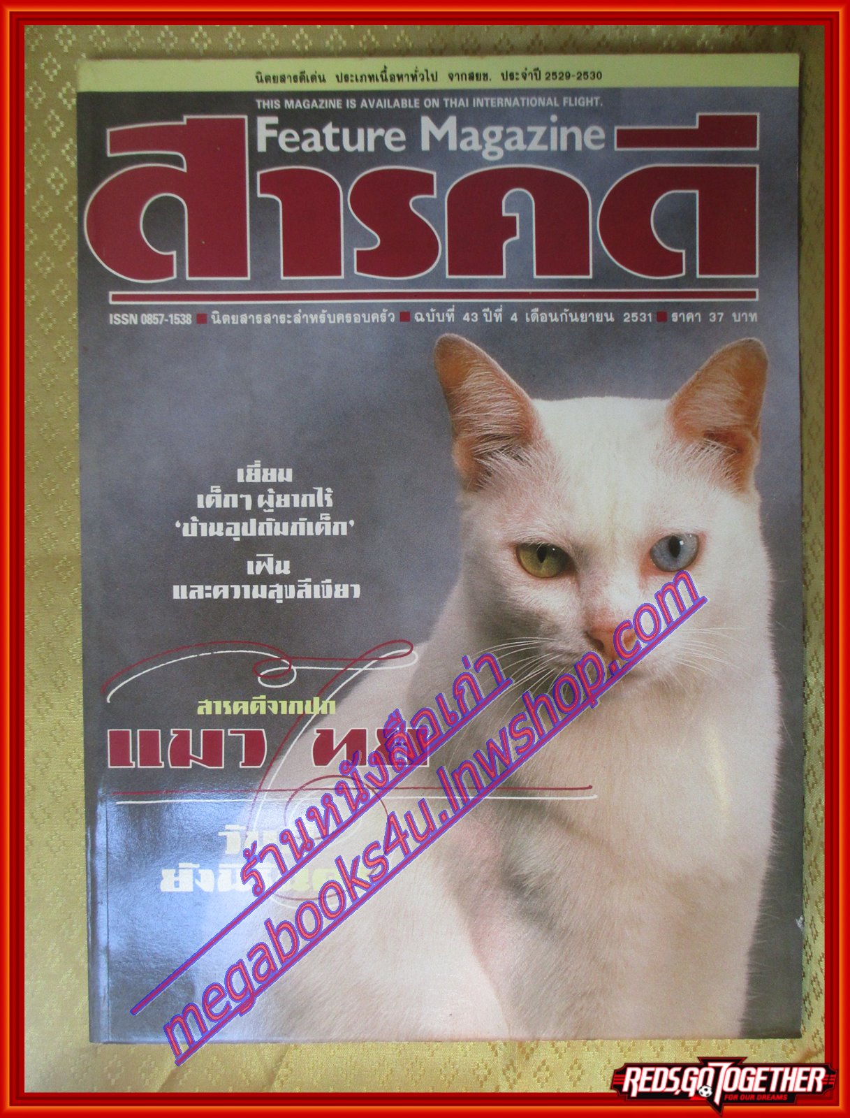 นิตยสารสารคดี ฉบับที่043 กันยายน 2531 แมวไทย บ้านอุปถัมภ์เด็ก คนรักเฟิน