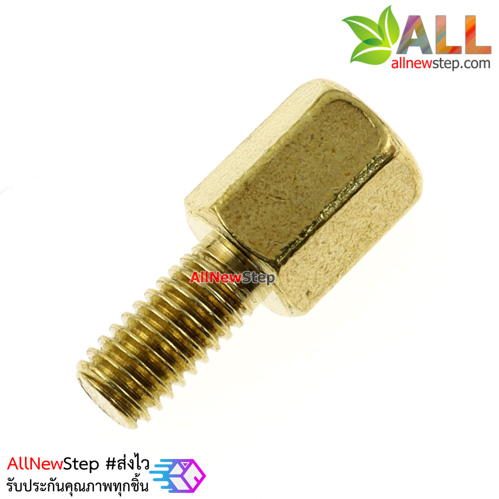 Pillars Nut M3 m3 6+6 น็อตตัวเมีย ทองเหลืองแบบยาว 12mm 6+6mm