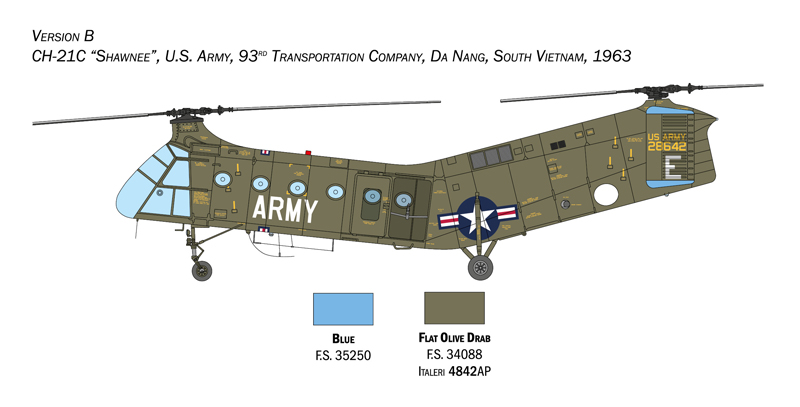 1/48 H-21C Flying Banana GunShip