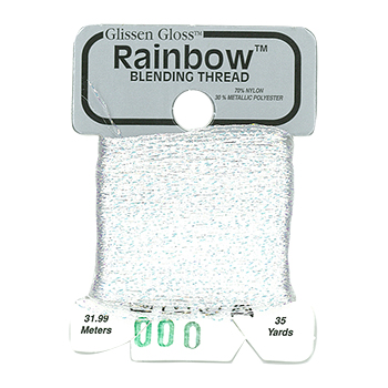 Glissen Gloss Rainbow Blending Filament ดิ้นสีขาว (เหมาะสำหรับปักปีกนางฟ้า)