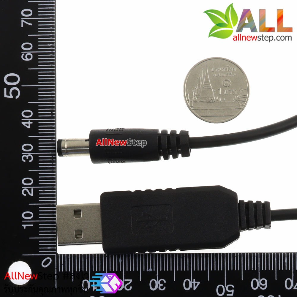 โมดูลแปลงไฟจาก 5V USB เป็นไฟ 9V Jack 5.5x2.5mm USB boost line 5V to 9V module power supply