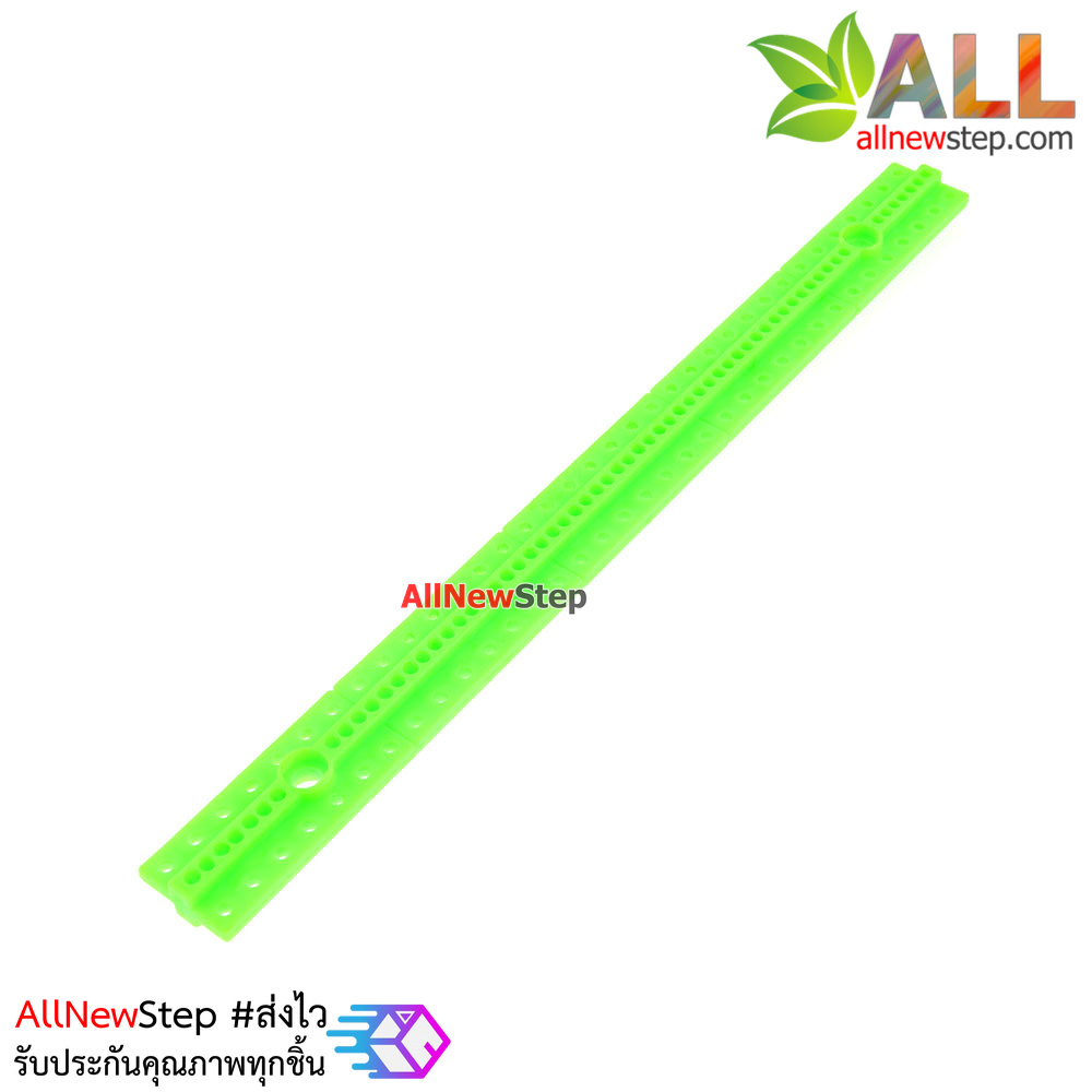 ABS plastic long bar blocks universal plate ขนาด 1.5x17.4cm สีเขียว