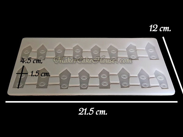 พิมพ์ช็อคโกแลต / กัมเพส รูปรั้วบ้าน