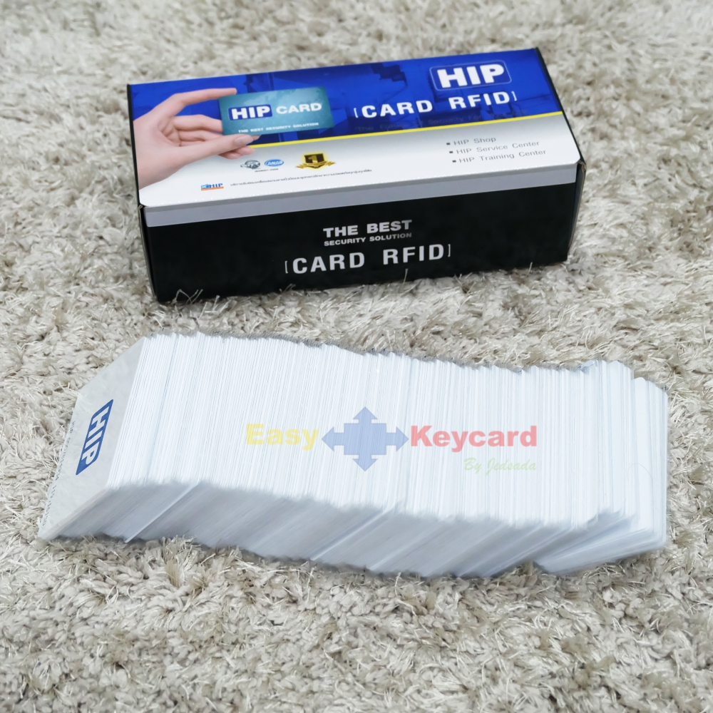 บัตรคีย์การ์ด Proximity 125Khz. (เเบบบาง) ยี่ห้อ HIP