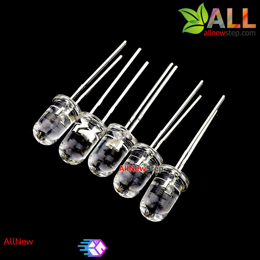 LED violet 5mm แสงไวโอเลต สำหรับตรวจสอบธนบัตร จำนวน 5 ดวง
