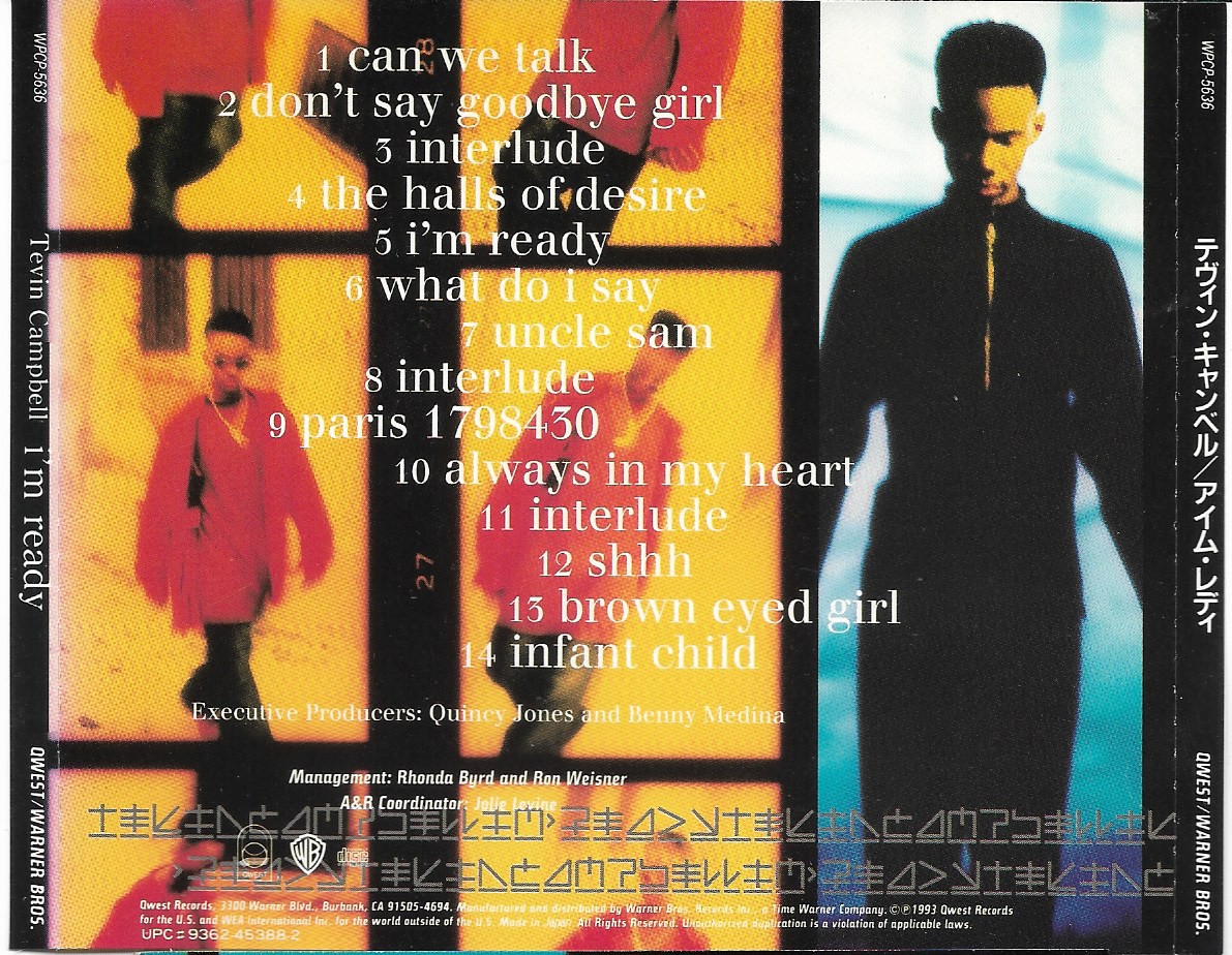 Used CD,Tevin Campbell - I'm Ready (B)(1993)(Japan)