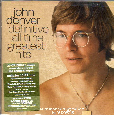 CD,John Denver - Definitive All Time Greatest Hits(2CD)(USA)(สากล)(Oldies 70 80)