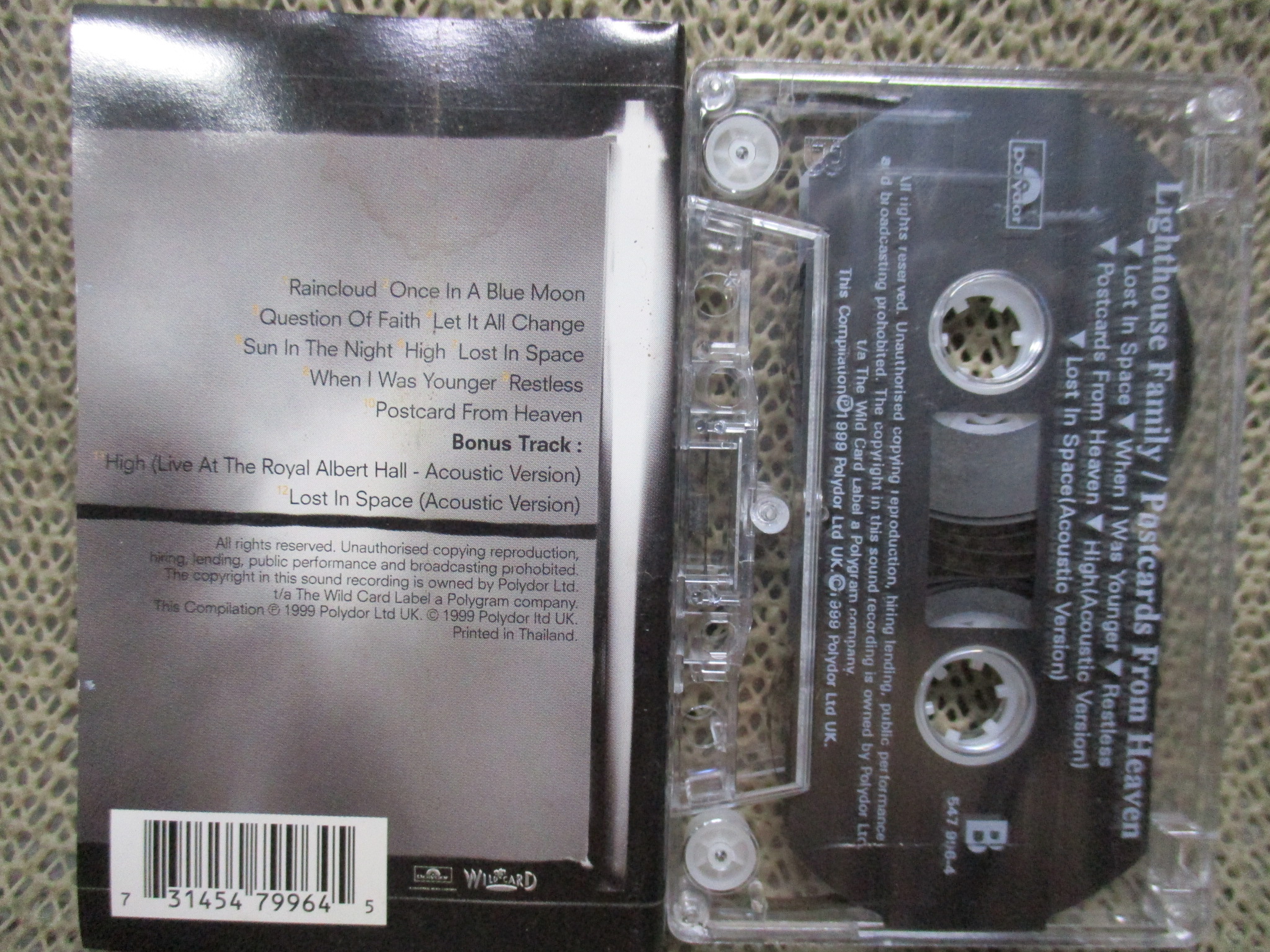 เทปเพลงสากล LIGHTHOUSE FAMILY, POSTCARDS FORM HEAVEN