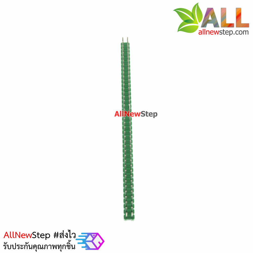 ก้างปลา 2x40 ขา สีเขียว 2.54mm green Single Row Male 2X40 Copper Pin Header Strip