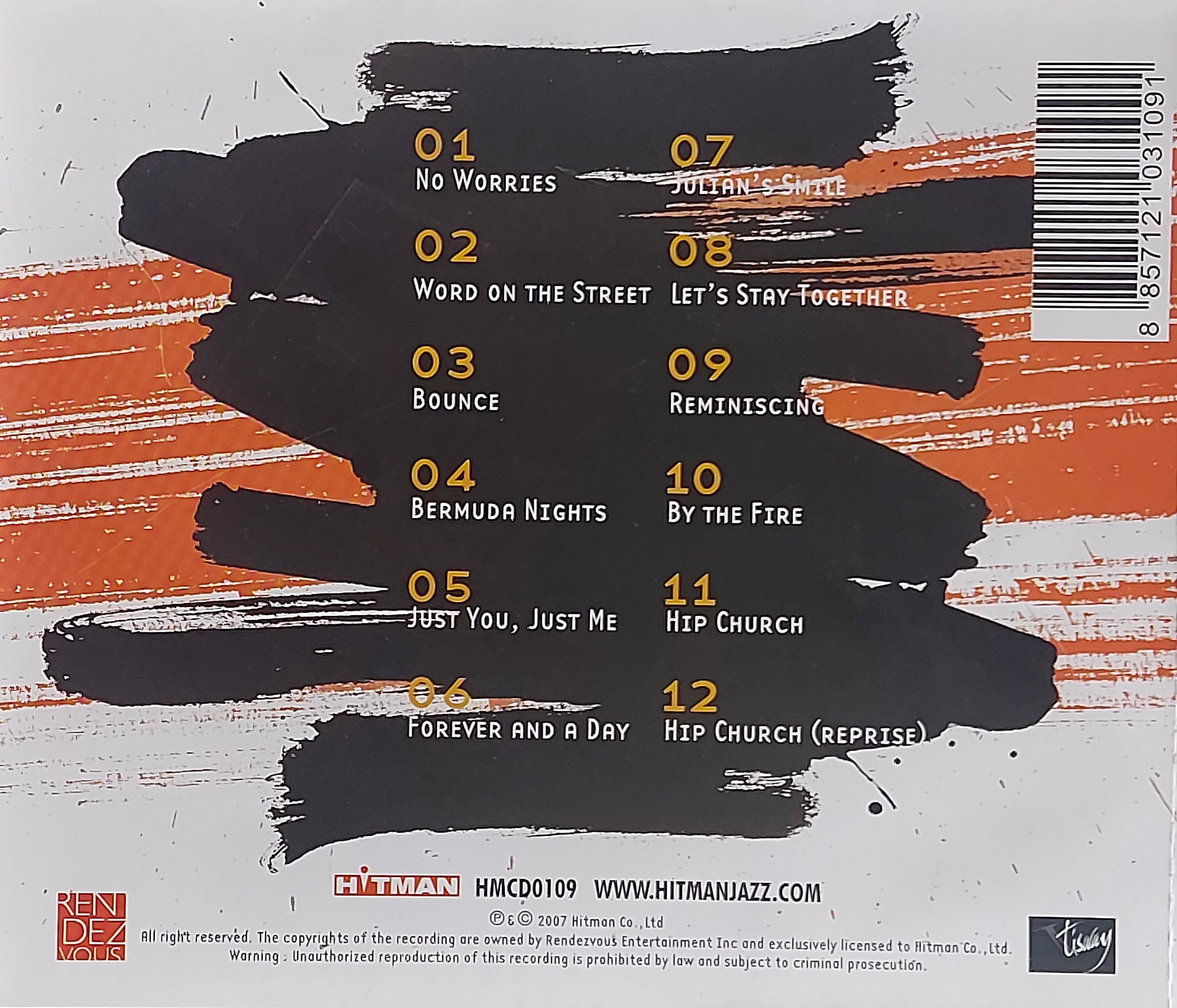 Used CD,Tom Braxton - Bounce (A+)(Jazz)(Saxophone)(instrumental)(2007)(Thai)