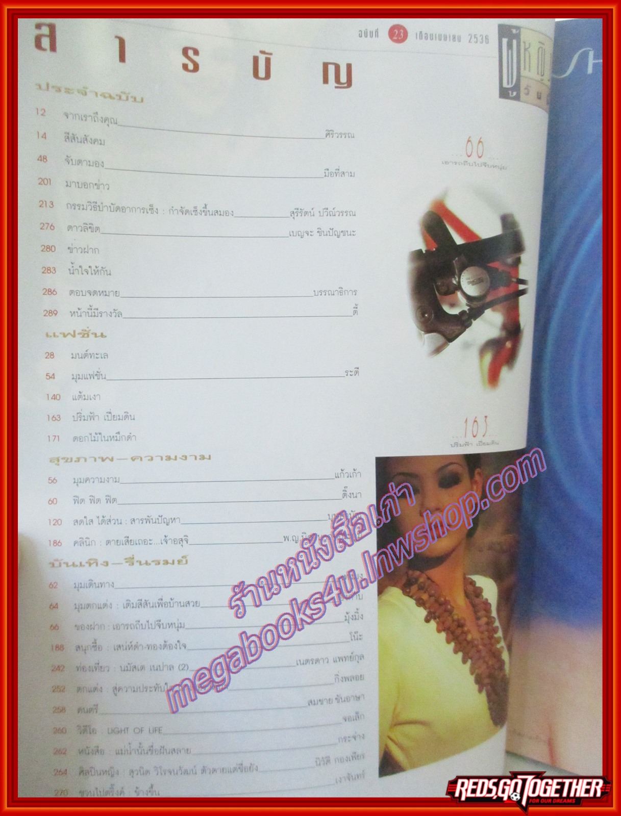 นิตยสารผู้หญิงวันนี้ ฉบับ23 ปี2536 ปก อังคณา ทิมดี