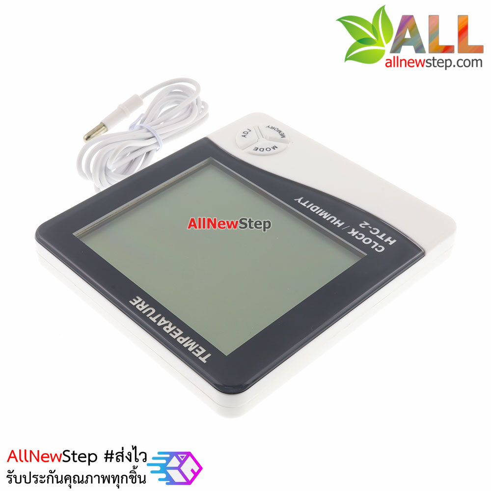 นาฬิกาพร้อมที่วัดอุณหภูมิและความชื้น Indoor Outdoor Thermo Hygro รุ่น HTC-2