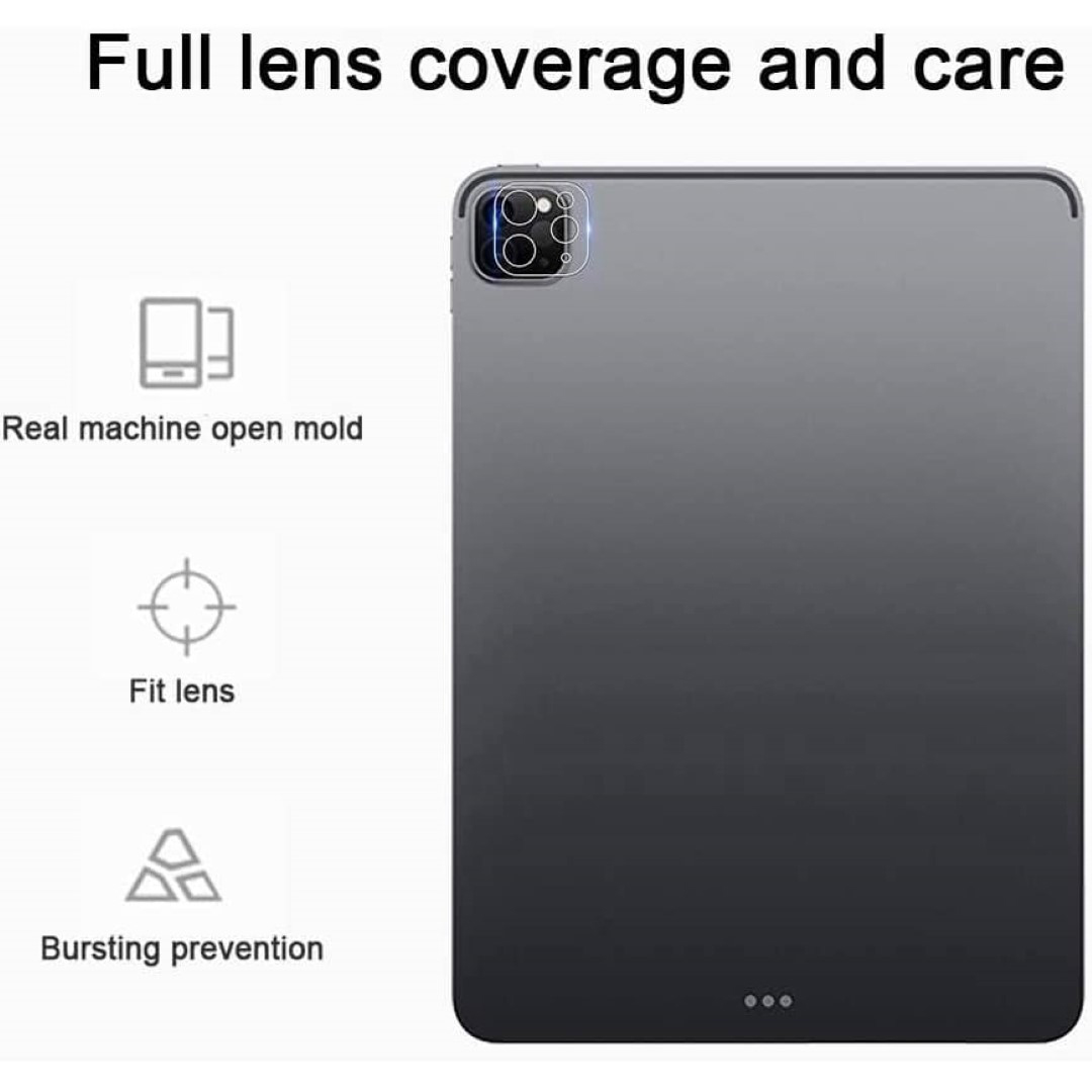 Focus Camera Full Lens กระจกป้องกันเลนส์กล้อง เหมาะสำหรับ iPad Air 6 Pro 13 2024 Pro 11 iPad Pro 11 12.9 2020 2 ใบกำกับภาษี