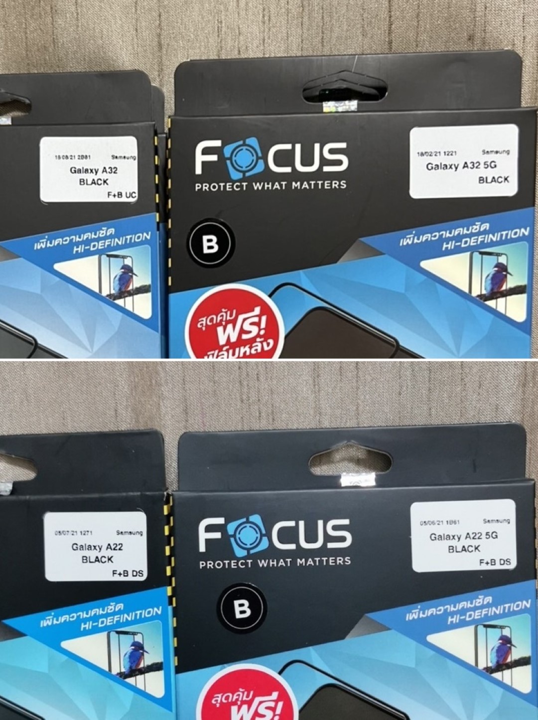 Focus ฟิล์ม กระจก เต็มจอ ใส โฟกัส ใช้สำหรับ Samsung A56 A36 A73 A55 A54 A53 A35 A33 A24 A14 A04s ใบกำกับภาษี
