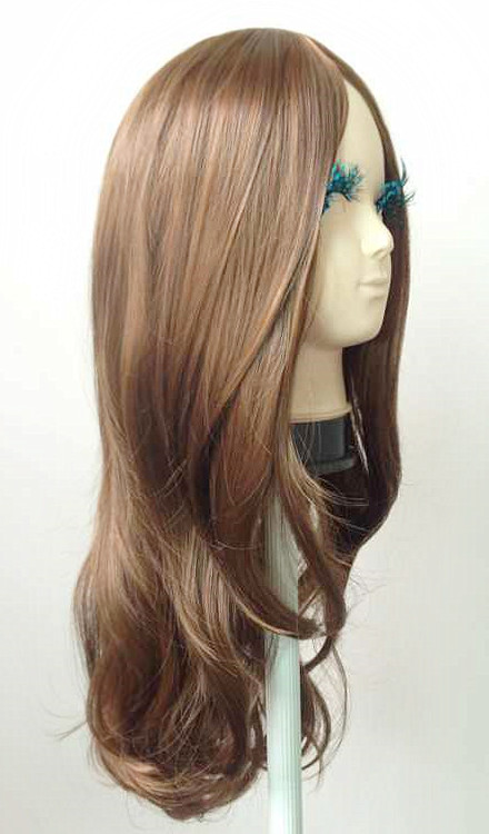 C1119 วิกผมลอนคลายเบาๆ เเสกกลางเห็นหนังศรีษะ