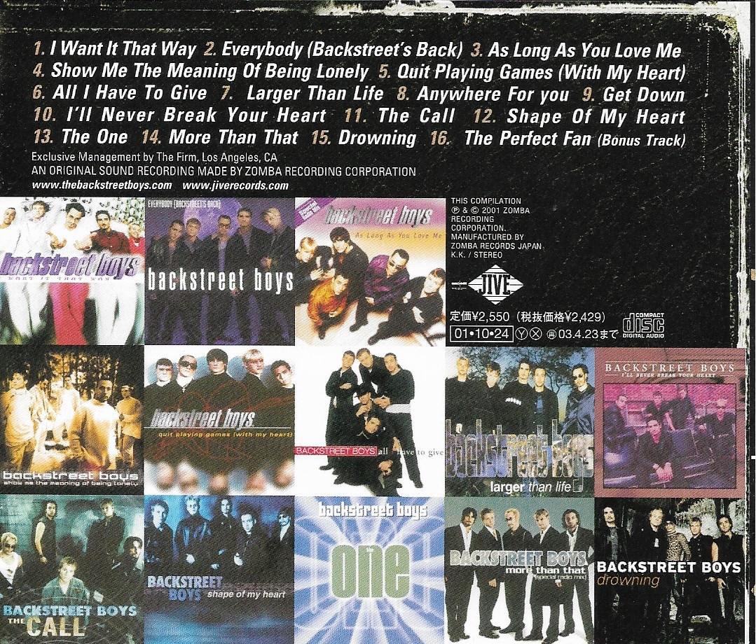 Used CD,Backstreet Boys - Greatest Hits Hits Chapter One (A+)(2004)(Japan)
