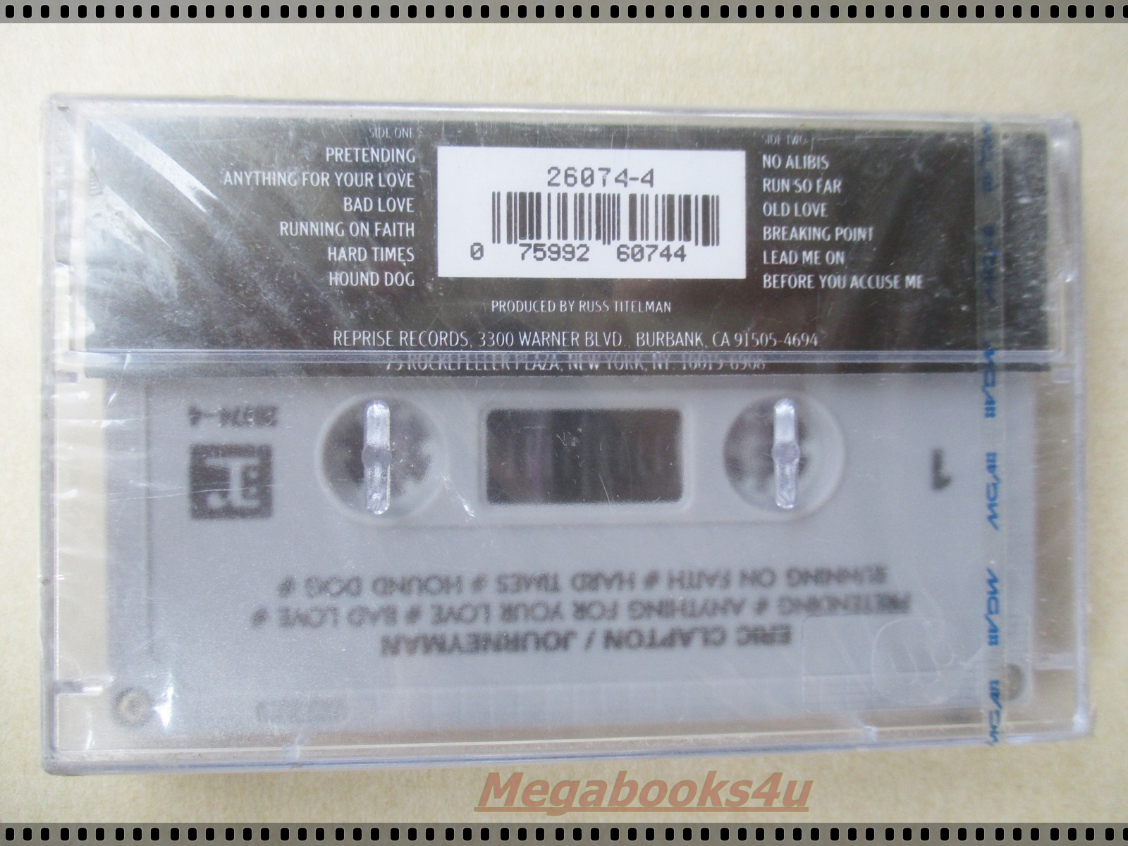 ขายเทปเพลงสากลเก่า ERIC CLAPTON-JOURNEYMAN มือ1ในซีล