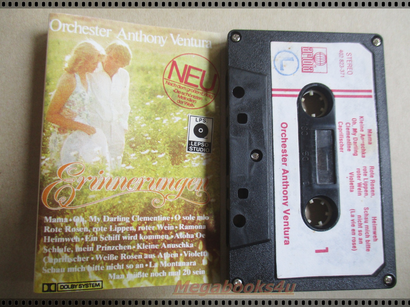 ขายเทปเพลงสากลเก่า ORCHESTER ANTHNY VENTURA